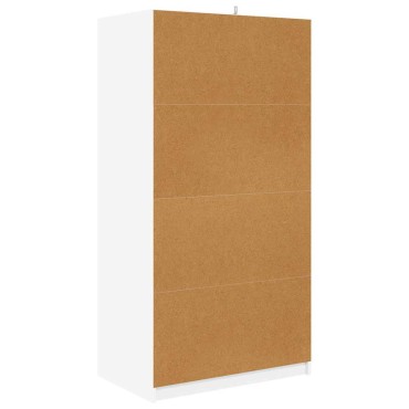 vidaXL Ντουλάπι Λευκός 79,5x49x156cm Μηχανικά επεξεργασμένο ξύλο