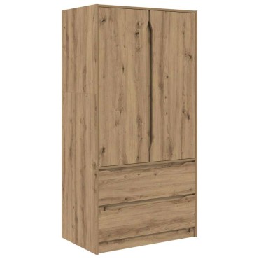 vidaXL Ντουλάπι Τεχνίτικη Δρυς 79,5x49x156 εκ