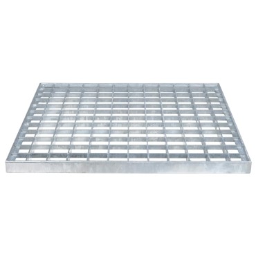 vidaXL Σίτα Ασημί 40 x 40 x 2 cm Γαλβανισμένο Ατσάλι Ψυχρής Βύθισης