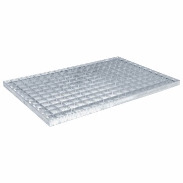 vidaXL Σίτα Ασημί 60 x 40 x 2 cm Γαλβανισμένο Ατσάλι Ψυχρής Βύθισης