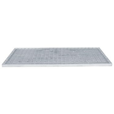 vidaXL Σίτα Ασημί 80 x 40 x 2 cm Γαλβανισμένο Ατσάλι Ψυχρής Βύθισης