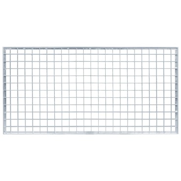 vidaXL Σίτα Ασημί 80 x 40 x 2 cm Γαλβανισμένο Ατσάλι Ψυχρής Βύθισης