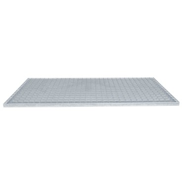 vidaXL Σίτα Ασημί 100 x 50 x 2 cm Γαλβανισμένο Ατσάλι Ψυχρής Βύθισης