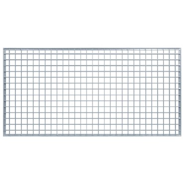 vidaXL Σίτα Ασημί 100 x 50 x 2 cm Γαλβανισμένο Ατσάλι Ψυχρής Βύθισης