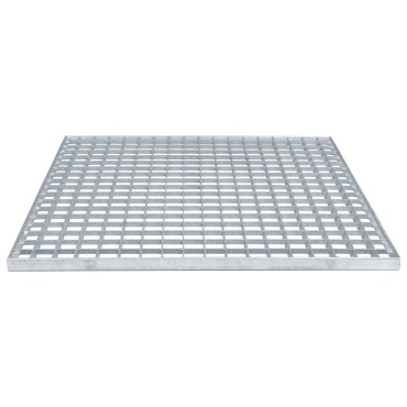 vidaXL Σίτα Ασημί 60 x 60 x 2 cm Γαλβανισμένο Ατσάλι Ψυχρής Βύθισης