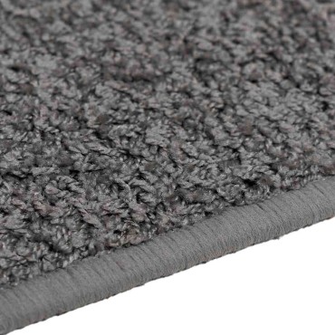 vidaXL Δερμάτινο Χαλί Γκρι 50x300cm 100% Πολυπροπυλένιο Τούφτα