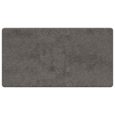 vidaXL Δερμάτινο Χαλί Γκρι 80x150cm 100% Πολυπροπυλένιο Τούφτα