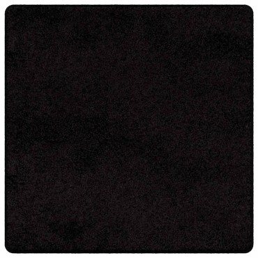 vidaXL Δερμάτινο Χαλί Μαύρο 100x100cm 100% Πολυπροπυλένιο Τούφτα