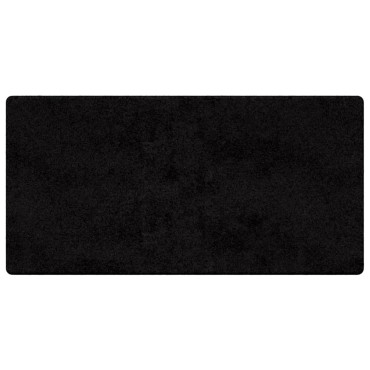 vidaXL Δερμάτινο Χαλί Μαύρο 100x200cm 100% Πολυπροπυλένιο Τούφτα