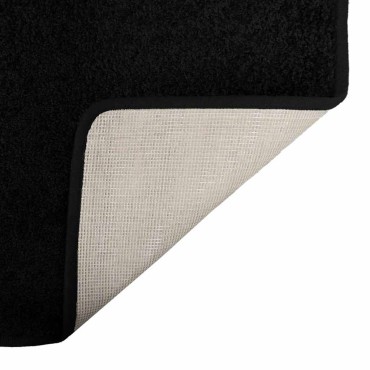 vidaXL Δερμάτινο Χαλί Μαύρο 100x200cm 100% Πολυπροπυλένιο Τούφτα