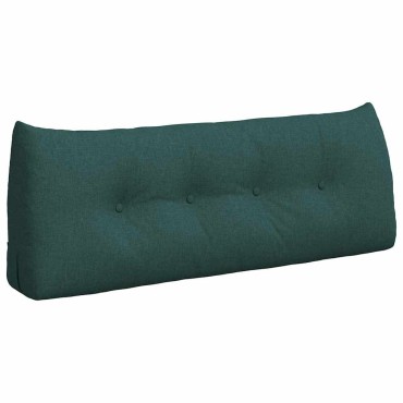 vidaXL Μαξιλάρι Πλάτης Σκούρο Πράσινο 120 x 24 x 50 εκ ύφασμα