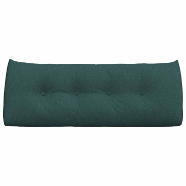 vidaXL Μαξιλάρι Πλάτης Σκούρο Πράσινο 120 x 24 x 50 εκ ύφασμα