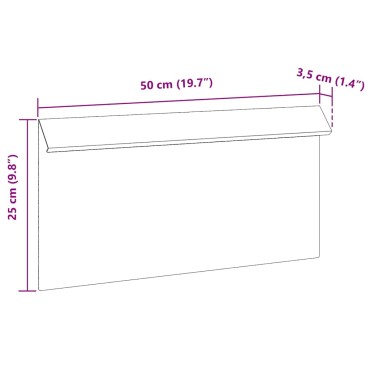 vidaXL Φράκτης σαλιγκαριών 4 τμχ. 50 x 3,5 x 25 εκ Σκ rusty