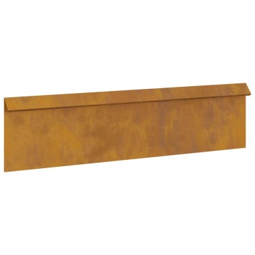 vidaXL Φράκτης σαλιγκαριών 100 x 3,5 x 25 εκ Σκ rusty