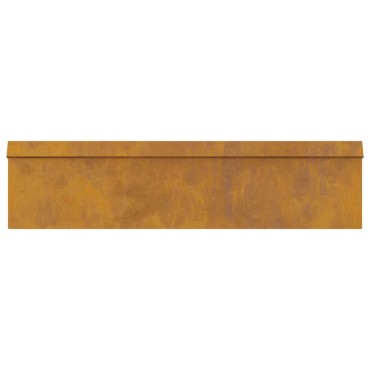 vidaXL Φράκτης σαλιγκαριών 100 x 3,5 x 25 εκ Σκ rusty
