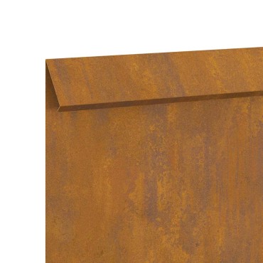 vidaXL Φράκτης σαλιγκαριών 100 x 3,5 x 25 εκ Σκ rusty