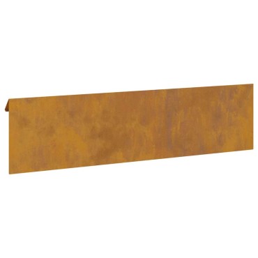 vidaXL Φράκτης σαλιγκαριών 4 τμχ. 100 x 3,5 x 25 εκ Σκ rusty