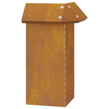 vidaXL Φράκτης σαλιγκαριών 13,5 x 13,5 x 25 εκ Σκ rusty
