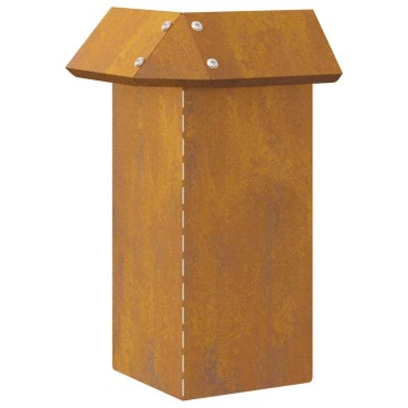 vidaXL Φράκτης σαλιγκαριών 13,5 x 13,5 x 25 εκ Σκ rusty