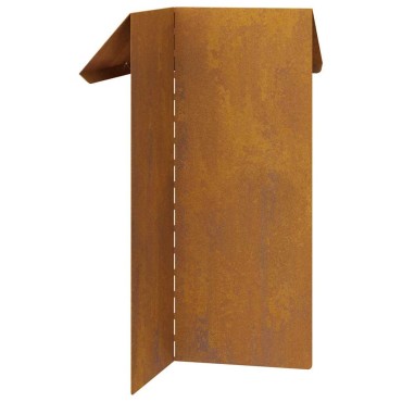 vidaXL Φράκτης σαλιγκαριών 13,5 x 13,5 x 25 εκ Σκ rusty