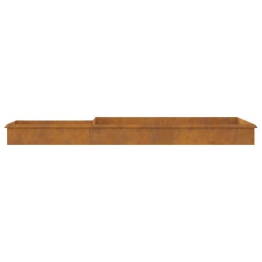 vidaXL Φράχτες με σαλιγκάρια 16 τμχ. 100 x 3,5 x 25 εκ Σκ rusty