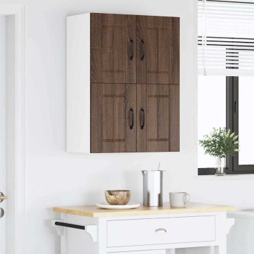vidaXL Ντουλάπα Τοίχου LUCCA Καφέ Ξύλο Δρυός 60x31x40 εκ