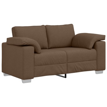 vidaXL Καναπές 2 τεμ. Καφέ ύφασμα 219x80x82cm  Διθέσιος