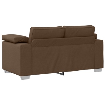 vidaXL Καναπές 2 τεμ. Καφέ ύφασμα 219x80x82cm  Διθέσιος