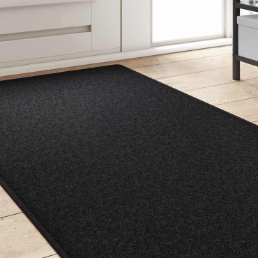 vidaXL Δερμάτινο Χαλί Ανθρακί 80x500cm 100% Πολυπροπυλένιο