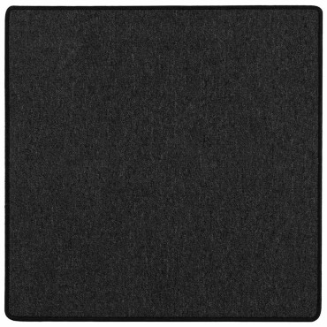 vidaXL Δερμάτινο Χαλί Ανθρακί 100x100cm 100% Πολυπροπυλένιο