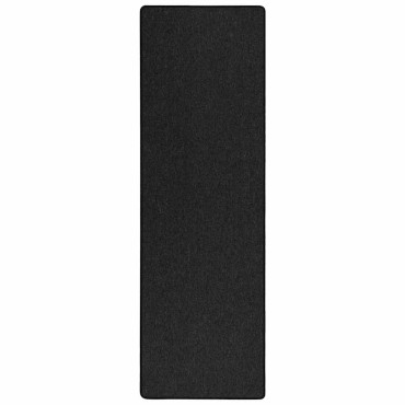 vidaXL Δερμάτινο Χαλί Ανθρακί 100x300cm 100% Πολυπροπυλένιο