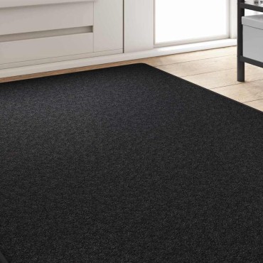 vidaXL Δερμάτινο Χαλί Ανθρακί 100x300cm 100% Πολυπροπυλένιο