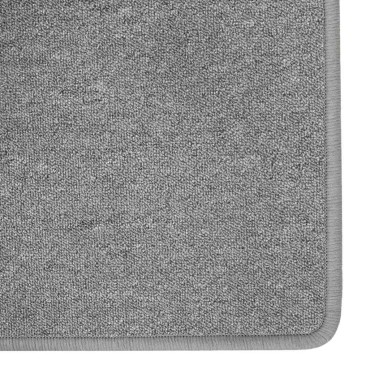 vidaXL Δερμάτινο Χαλί Ανοιχτό γκρι 100x300cm 100% Πολυπροπυλένιο