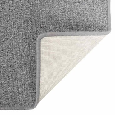 vidaXL Δερμάτινο Χαλί Ανοιχτό γκρι 100x300cm 100% Πολυπροπυλένιο