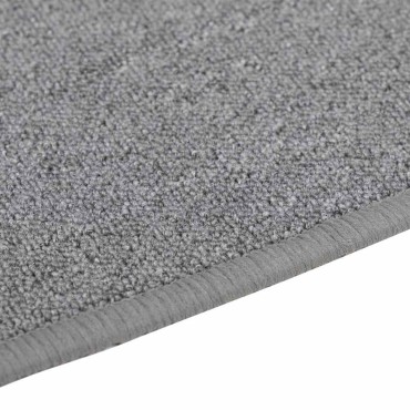 vidaXL Δερμάτινο Χαλί Ανοιχτό γκρι 100x300cm 100% Πολυπροπυλένιο