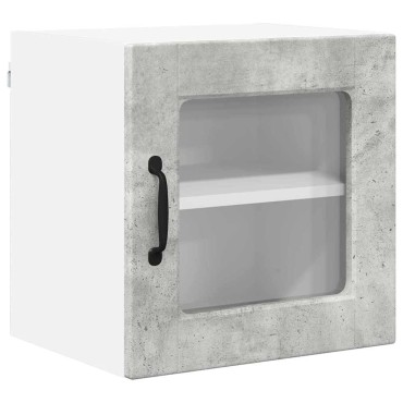 vidaXL Ραφιέρα τοίχου PORTO Σκυρόδεμα Γκρι 40x31x40cm