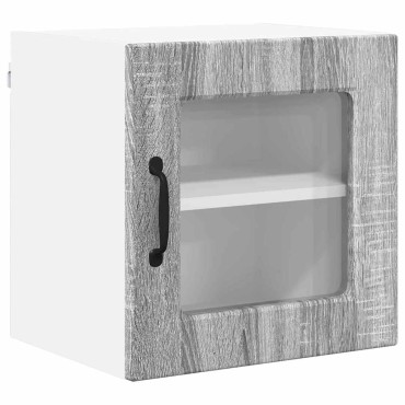 vidaXL Ραφιέρα τοίχου PORTO Γκρίζο Σονομα 40x31x40cm