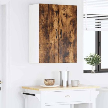 vidaXL Ντουλάπα Τοίχου PORTO Καπνιστό Δρύς 30x31x80cm