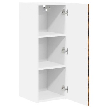 vidaXL Ντουλάπα Τοίχου PORTO Καπνιστό Δρύς 30x31x80cm