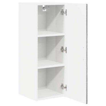 vidaXL Ντουλάπα Τοίχου PORTO Γκρίζο Σονομα 30x31x80cm