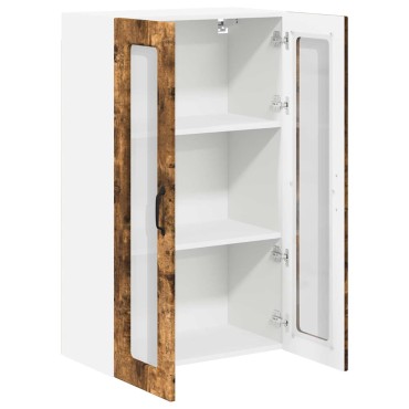 vidaXL Ραφιέρα τοίχου PORTO Καπνιστό Δρύς 60x31x100cm