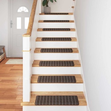 vidaXL Αυτοκόλλητα Ματ Σκαλοπατιών 15 τμχ. 65 x 21 x 4 cm Non-Slip