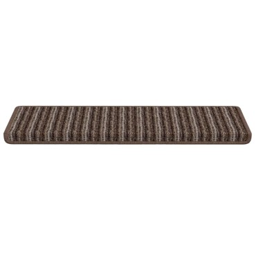 vidaXL Αυτοκόλλητα Ματ Σκαλοπατιών 15 τμχ. 65 x 21 x 4 cm Non-Slip