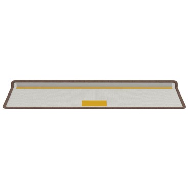 vidaXL Αυτοκόλλητα Ματ Σκαλοπατιών 15 τμχ. 65 x 21 x 4 cm Non-Slip
