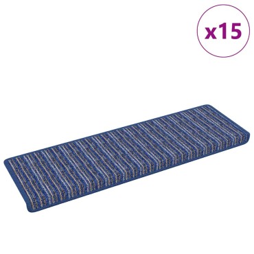 vidaXL Αυτοκόλλητα Ματ Σκαλοπατιών 15 τμχ. 65 x 21 x 4 cm Non-Slip