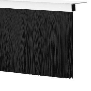 vidaXL Σφραγίδες πόρτας με βούρτσες που προσαρτώνται 2 pcs Ασημί