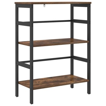 vidaXL Ράφι Βιβλίων 2 επιπέδων 60x29,5x81cm Επεξεργασμένο Ξύλο 1 τεμ.