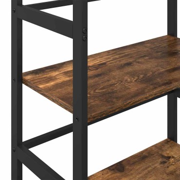 vidaXL Ράφι Βιβλίων 2 επιπέδων 60x29,5x81cm Επεξεργασμένο Ξύλο 1 τεμ.