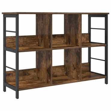 vidaXL Ράφι Βιβλίων 6 επιπέδων 102x32x72,5cm Επεξεργασμένο Ξύλο 1 τεμ.