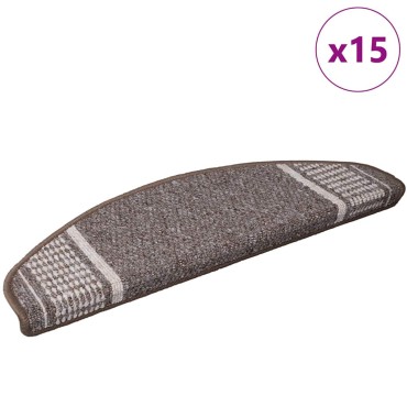 vidaXL Αυτοκόλλητα Ματ Σκαλοπατιών 15 τμχ. 65 x 21 x 4 cm Non-Slip